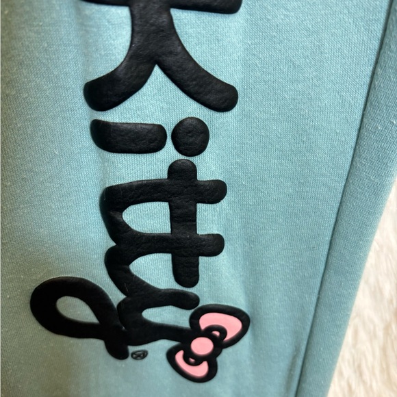 Hello Kitty Sweatpants | Sanrio | Teal | Size Medium | Joggers - Picture 6 of 12